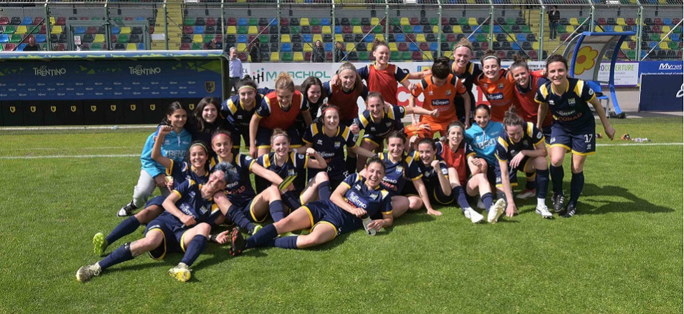 Calcio serie B femminile, il Trento domina il Genoa e si assicura tre punto d'oro per la rincorsa salvezza